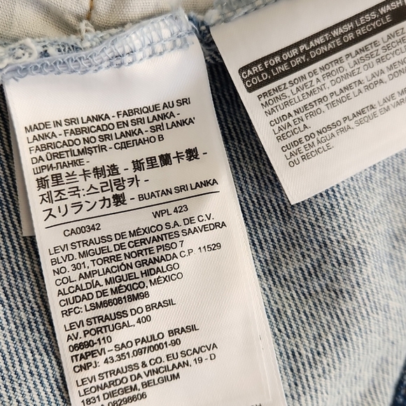 {Levi's} 4 Pockets Light Blue Denim Jacket Small - Picture 7 of 14